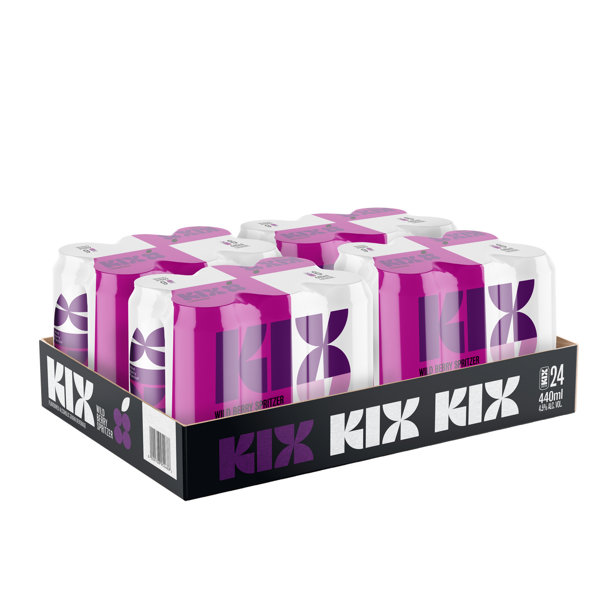 KIX WILD BERRY SPRITZER | 24 x 440ml CAN | 4.5% Alc. Vol – Devil's