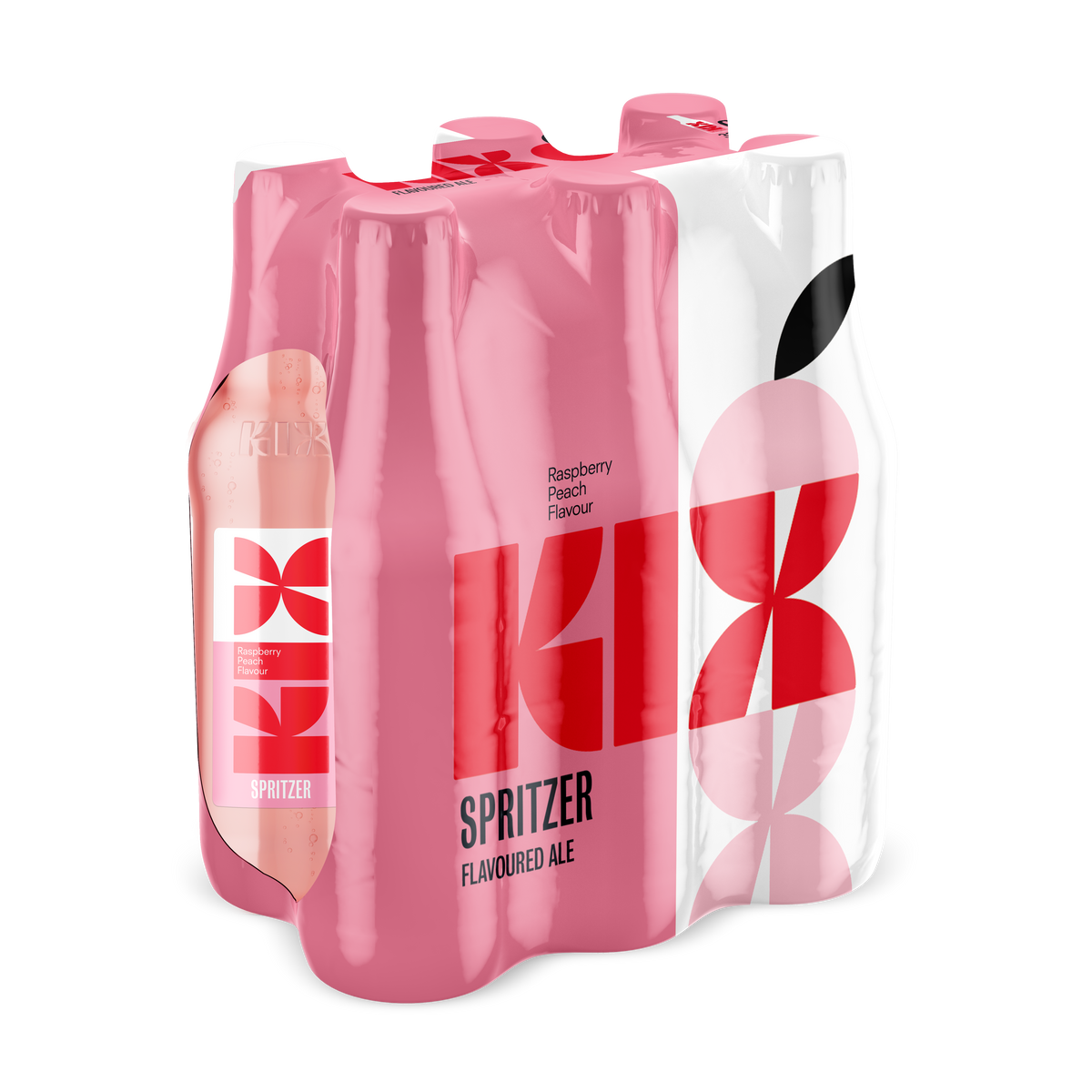 KIX RASPBERRY PEACH SPRITZER | 24 x 330ml NRB | 5% Alc. Vol
