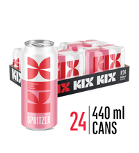 Load image into Gallery viewer, KIX RASPBERRY PEACH SPRITZER | 24 x 440ml CAN | 5% Alc. Vol