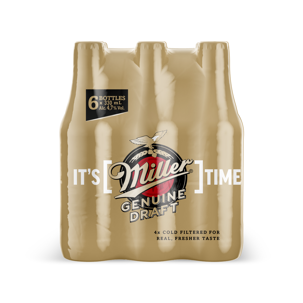 Miller genuine Draft | 24 x 330ml NRBs | 4.7% ALC/VOL – Devil's
