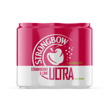 Load image into Gallery viewer, STRONGBOW ULTRA STRAWBERRY & LIME | 24 x 500ml CANs | 5.5% ALC VOL