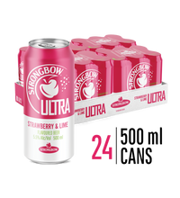 Load image into Gallery viewer, STRONGBOW ULTRA STRAWBERRY & LIME | 24 x 500ml CANs | 5.5% ALC VOL