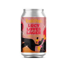 Load image into Gallery viewer, Lucy Loves Lager Juicy Lager | 24 x 330ml Cans | 5% ALC/VOL