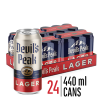Load image into Gallery viewer, Devil's Peak Lager | 24 x 440ml Cans | 4% ALC/VOL
