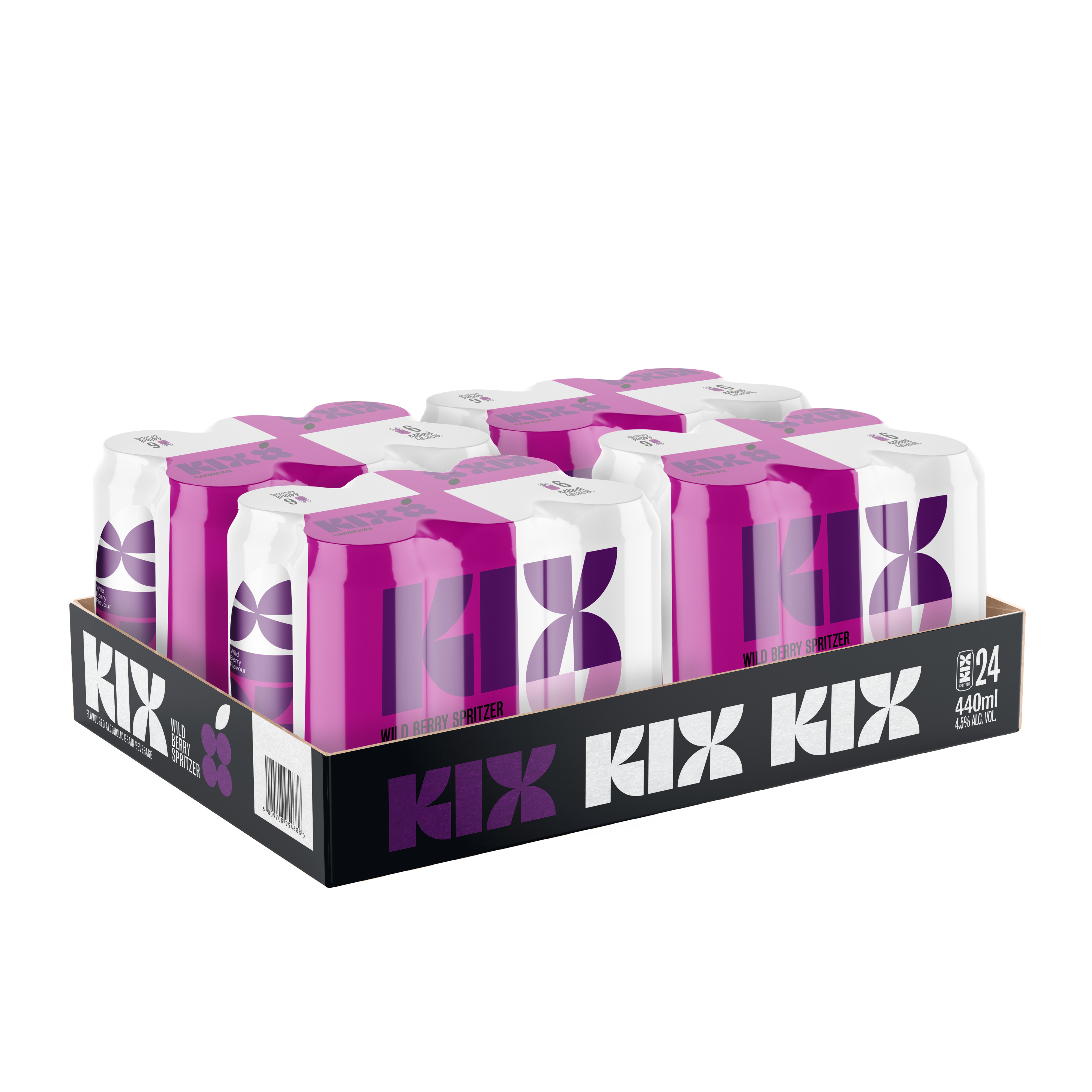 KIX WILD BERRY SPRITZER | 24 x 440ml CAN | 4.5% Alc. Vol – Devil's