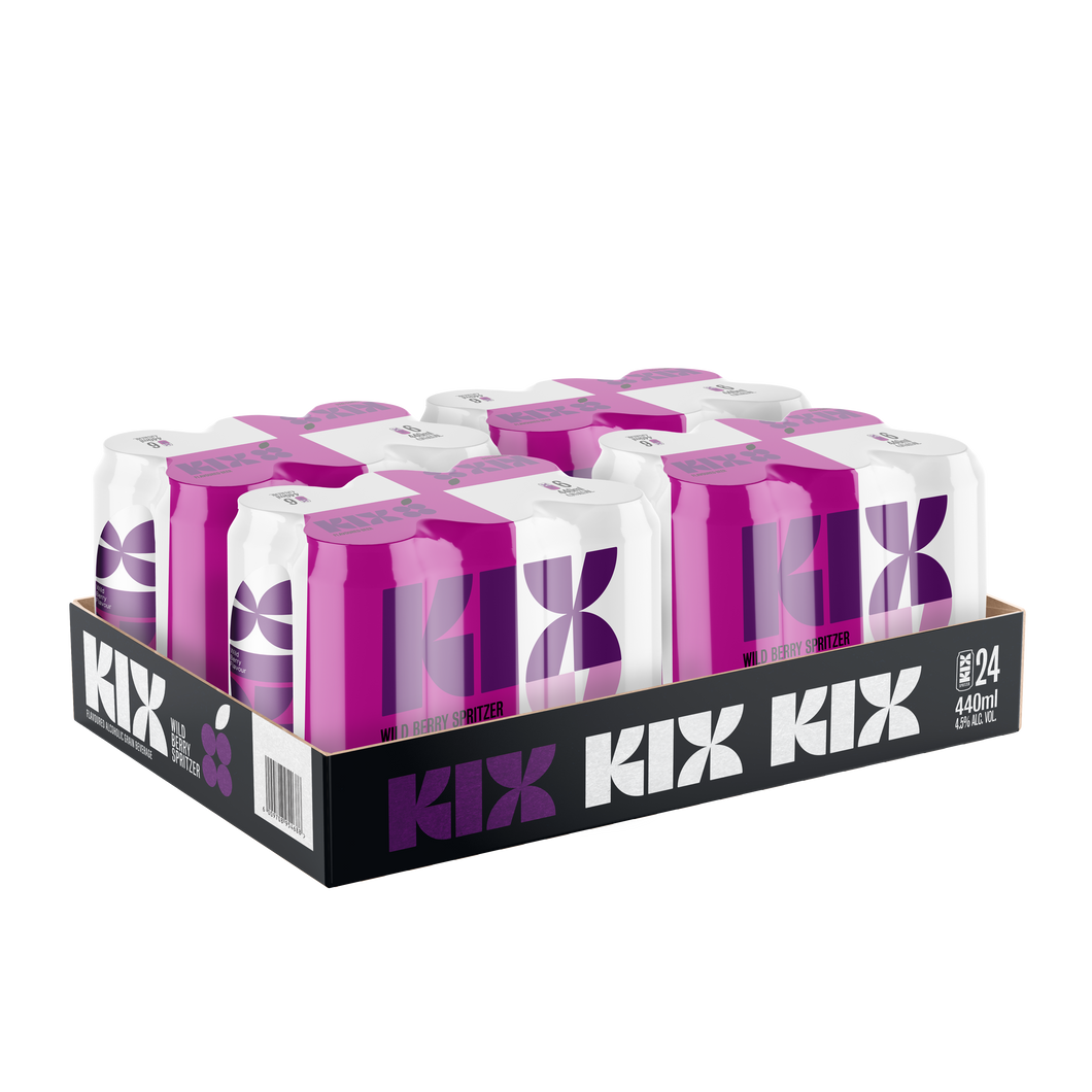 KIX WILD BERRY SPRITZER | 24 x 440ml CAN | 4.5% Alc. Vol
