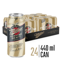 Load image into Gallery viewer, Miller Genuine Draft | 24 x 440ml CANs | 4.7% ALC/VOL
