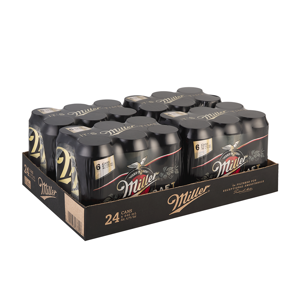 Miller Genuine Draft | 24 x 440ml CANs | 4.7% ALC/VOL