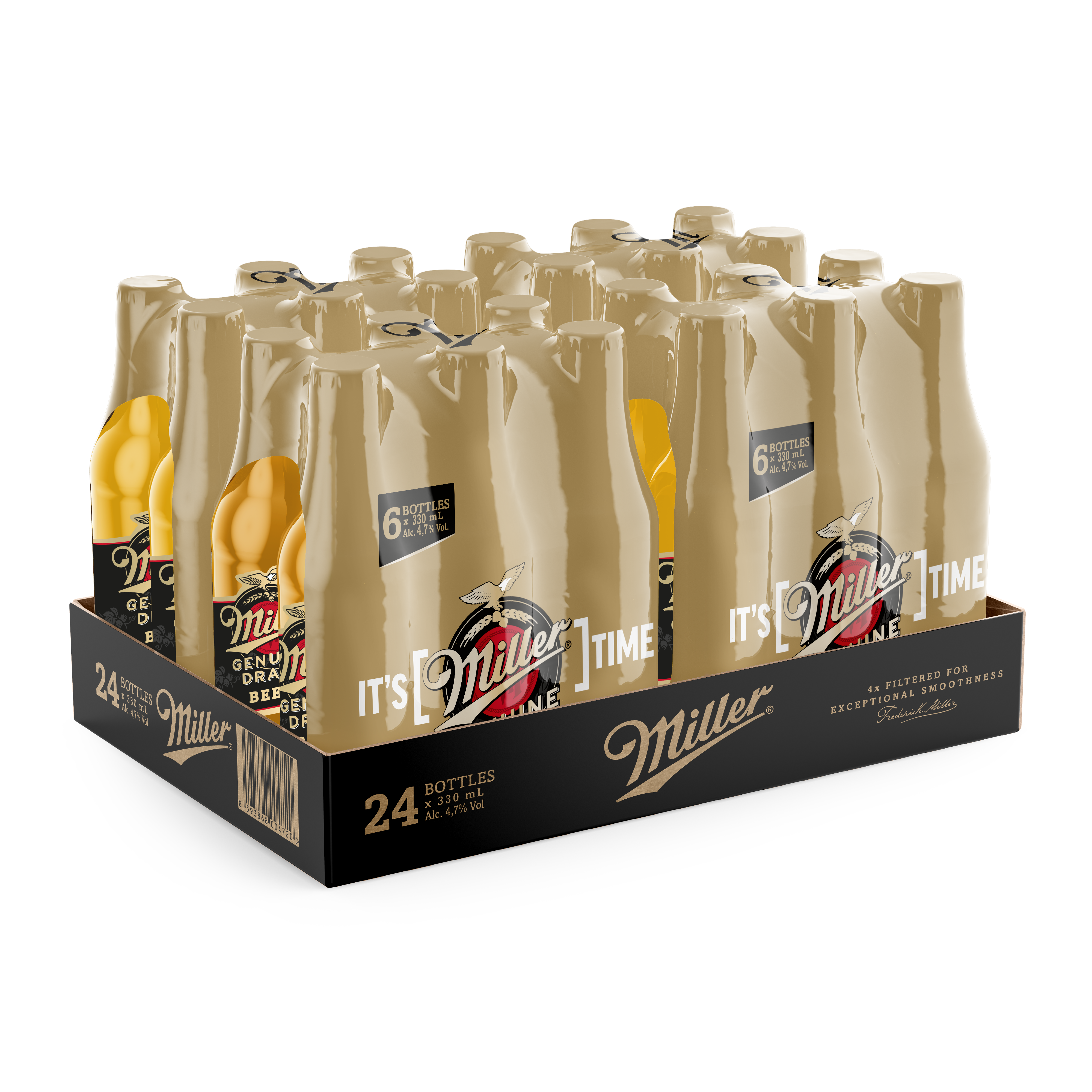 Miller genuine Draft | 24 x 330ml NRBs | 4.7% ALC/VOL – Devil's