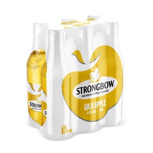 Strongbow Gold Apple Cider | 24 x 330ml NRBs | 4.5% ALC/VOL