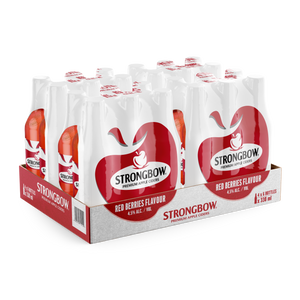 Strongbow Red Berries Apple Cider | 24 x 330ml NRBs | 4.5% ALC/VOL