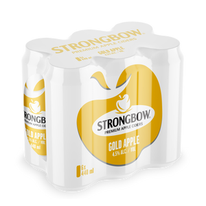 Strongbow Gold Apple Cider | 24 x 440ml CANs | 4.5% ALC/VOL