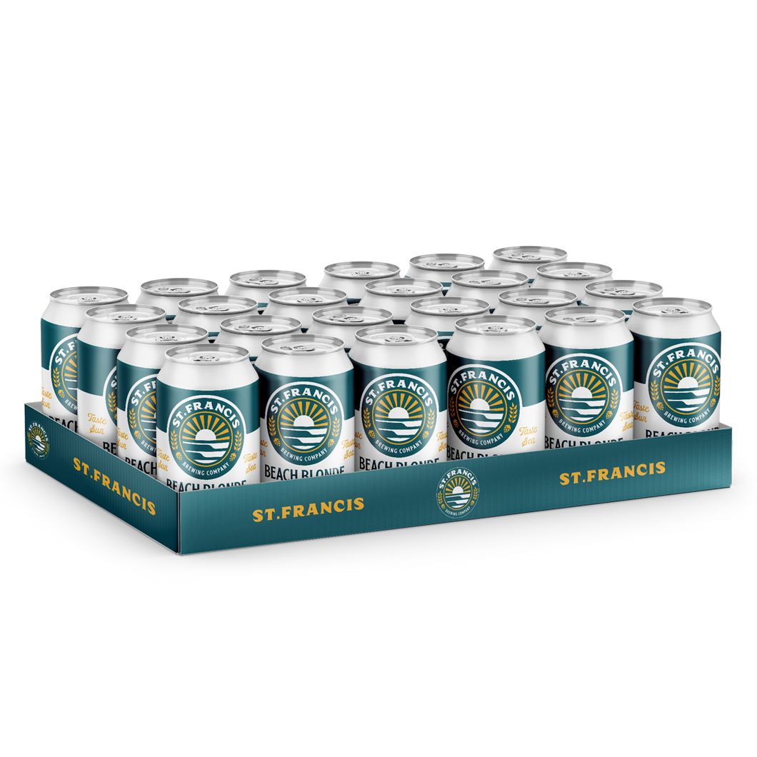 St Francis Beach Blonde Lager | 24 x 330ml Cans | 4.5% ALC/VOL