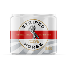 Load image into Gallery viewer, Striped Horse Lager | 24 x 500ml Cans | 5% ALC/VOL

