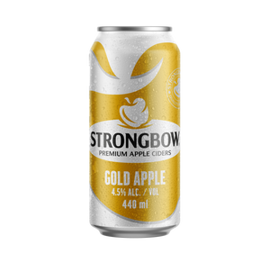 Strongbow Gold Apple Cider | 24 x 440ml CANs | 4.5% ALC/VOL