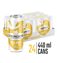 Load image into Gallery viewer, STRONGBOW GOLD APPLE CIDER | 24 x 440ml CANs | 4.5% ALC/VOL
