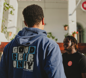 Good Beer Only Navy Hoodie