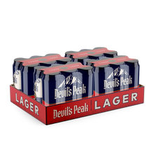 Load image into Gallery viewer, Devil&#39;s Peak Lager | 24 x 440ml Cans | 4% ALC/VOL
