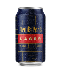 Devil's Peak Lager | 24 x 330ml Cans | 4% ALC/VOL
