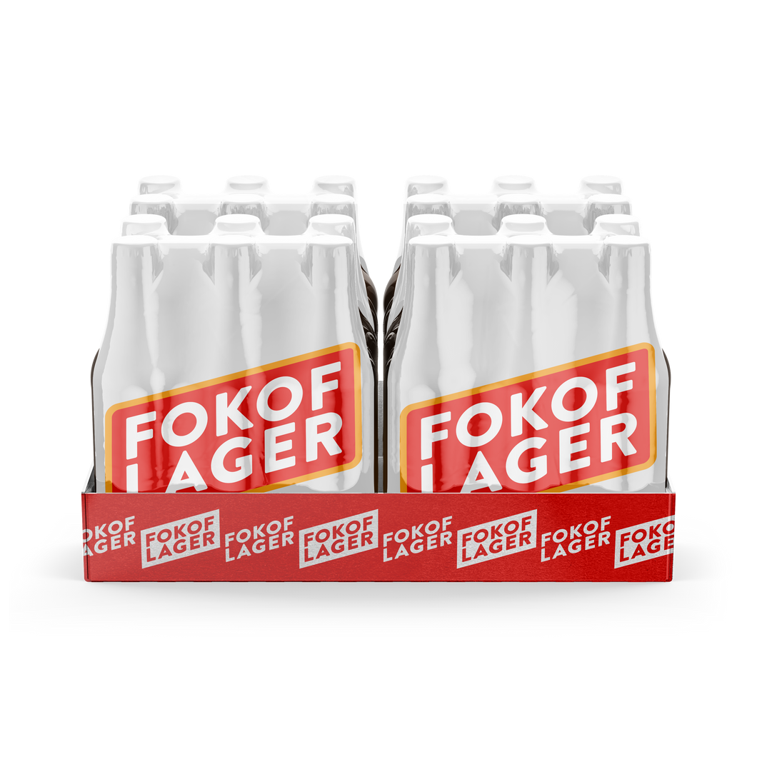 Fokof Lager | 24 x 340ml NRBs | 4% ALC/VOL